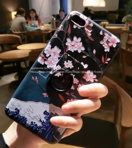 Pretty Soft Case Cover Silicone Mobile Phone Cases for IPhone7/7Plus/6/6s/6plus/6splus With Finger Ring Stand Holder photo-5