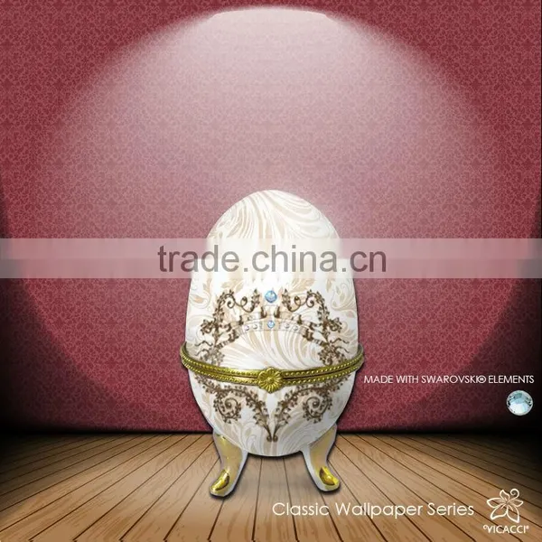 High Quality Porcelain Egg-shaped Jewllery Box for Sales