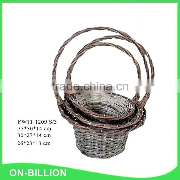 Natural Wicker Hat Basket photo-3