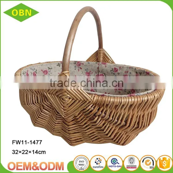 Wholesale Fancy Hand Woven Boat Shape Empty Valentine Gift Basket photo-4