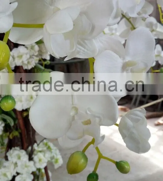 China Factory Make White Fake Orchid Flower Tree for Interior Decoration photo-3