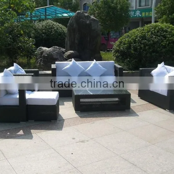 Fashionable Patio Wicker Sofa Set photo-3