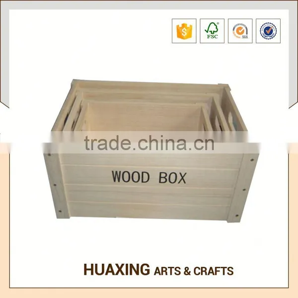 Modern Style Wooden Storage Basket for Transportation photo-2
