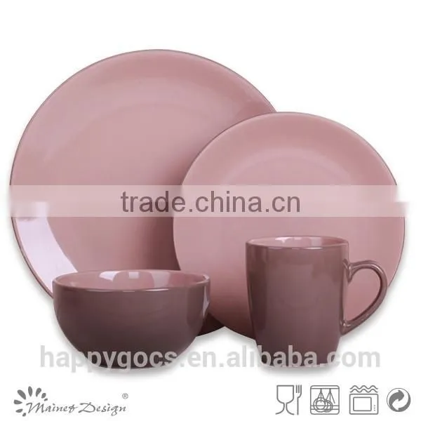 16pcs Dinnerware Set Manufacturer Two Tone Black Blue photo-3