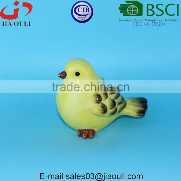 BSCI Audit Factory Lovely Painted Craft Kids Gifts Ceramic Birds for Home Decor photo-2