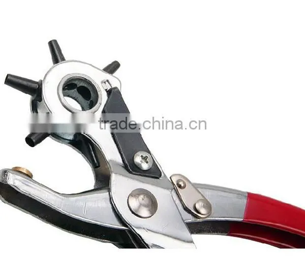 6 Sized Heavy Duty Leather Hole Punch Hand Pliers Belt Holes Punches 8" Punch Plier Duty Punching Plier photo-3
