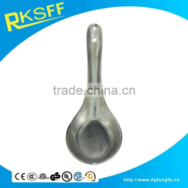 Zinc Alloy Spoon for Baby Chrome Plated Silver Spoon photo-4