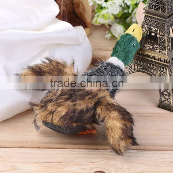 2015 Classic Dog Toys Stuffed Squeaking Duck Dog Toy Plush Puppy Honking Duck for Dogs Pet Chew Squeaker Squeaky Toy photo-2