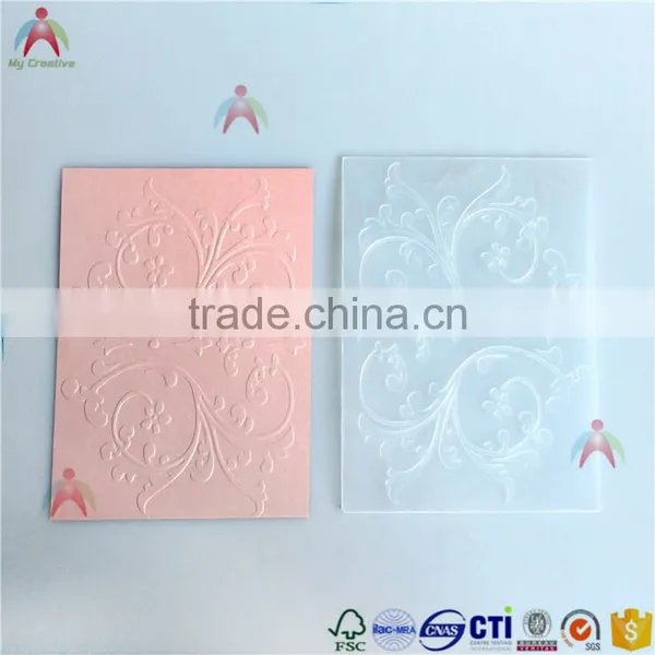 Scrapbook Card Making Plastic Embossing Folders photo-3