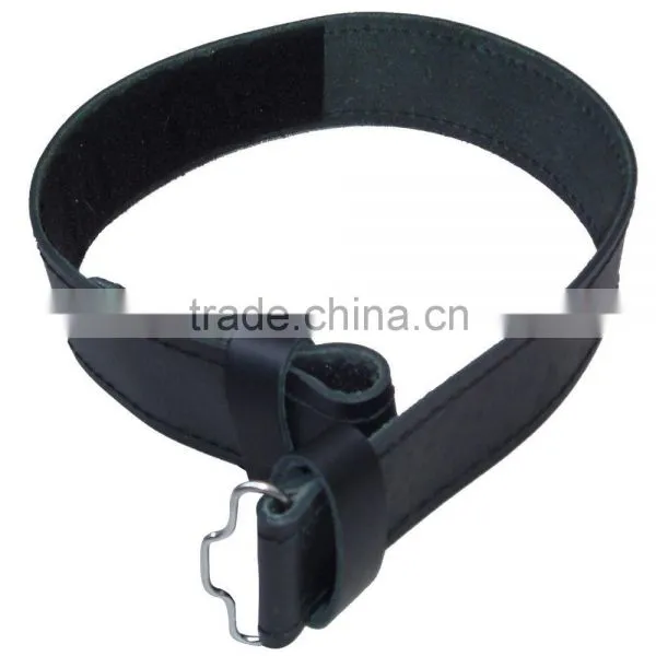 Scottish Black Leather Belt Masonic, Thistle Plain Kilt Belts Without Buckle photo-4