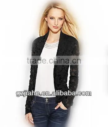 2014 Fashion Lace Jacket,Lace Blazer