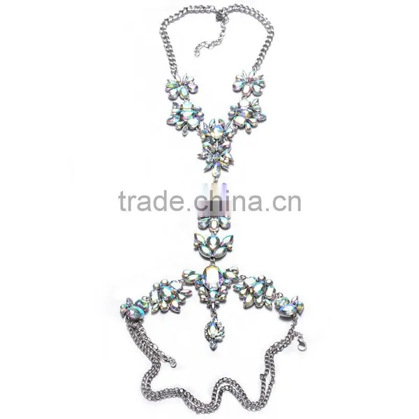 Full Luxury Crystal Gems Fashion Body Chain Jewelry for Women photo-4
