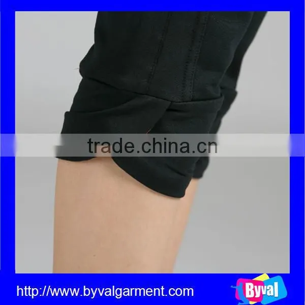 Womens High Quality Fitness Yoga Black Cropped Pants photo-6