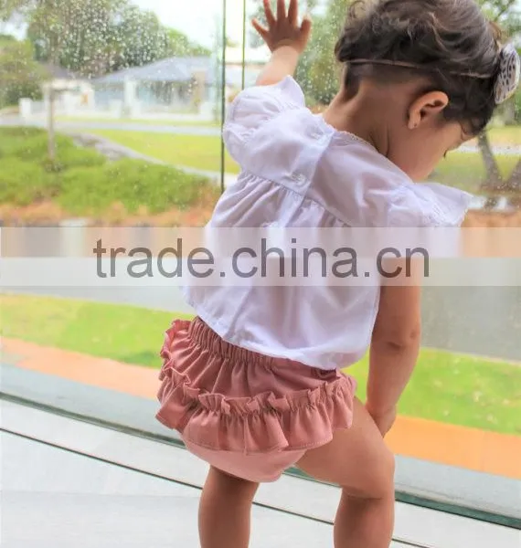 Top Quality Cotton Shorts Plain White Kids Underwear Infant Baby Bloomer photo-6