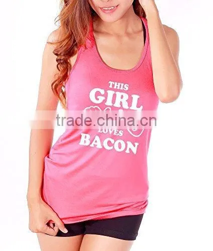 Women Gym Very Low Price Tank Top With Partten and Design Your Own Picture photo-6