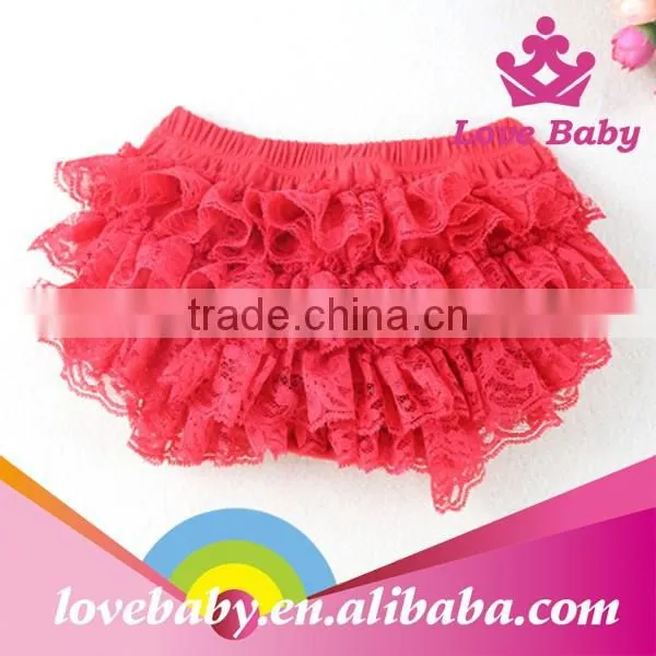 Newest Boutique Baby Girl Ruffle Shorts Bloomer Summer Cotton Underwear photo-3