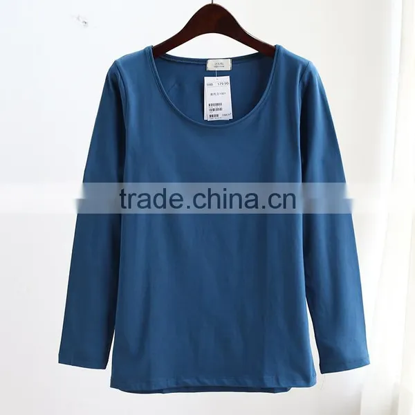 Made in China! Custom Made Ladies Elastic Bottom Shirt ,women Base Shirt photo-4