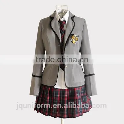 Juqian Wholesale Factory Price Blazer Suits Design School Uniform/Customized Western Style Blazer Nice High School Uniform photo-5