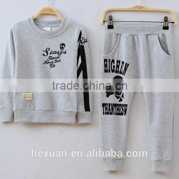 Lovely Kids Autumn Clothing Set Fashion Children Cotton 2 Pcs Clothes Set Long Sleeve Solid Top And Stripes Pant Set photo-4