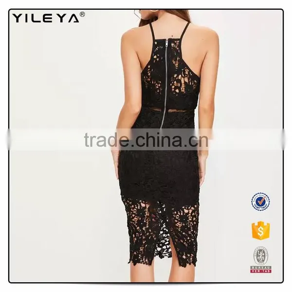 Hot Sale Women Sexy Bandage Lace Dress/2 Pieces Fashion Party Dress Boutique photo-2
