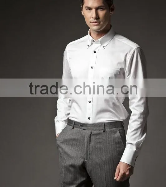 Wholesale Custom Design Dress Shirt, High Quality Man Shirt, Long Sleeve Shirt photo-5