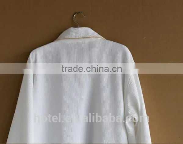 100 Cotton White Adult Waffle Bathrobe For Hotel photo-4