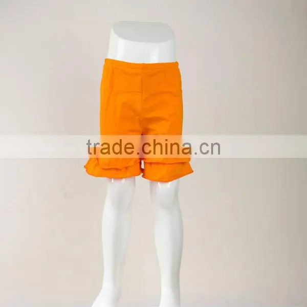 Hot Sale Trousers Ruffle Leggings Wholesale Girls Cotton Outfit! Baby Clothing Shorts Triple Ruffle Pant Capri Shorts Pants