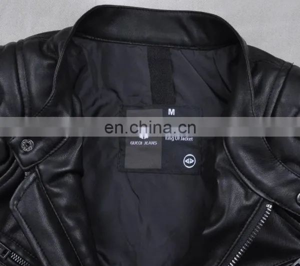 2017 Winter Handsome Quilted Leather Motorcycle Jacket Men photo-6