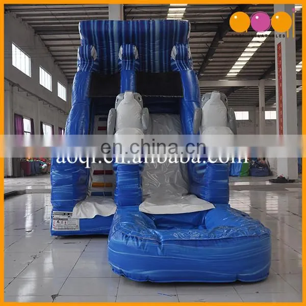 2017 China Popular Water Games Dolphin Inflatable Water Slides for Lake photo-3