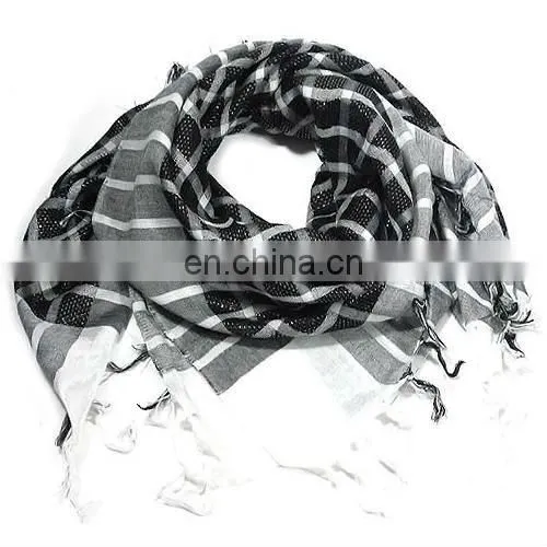 Cotton Yarn Dyed Sqaure Scarf