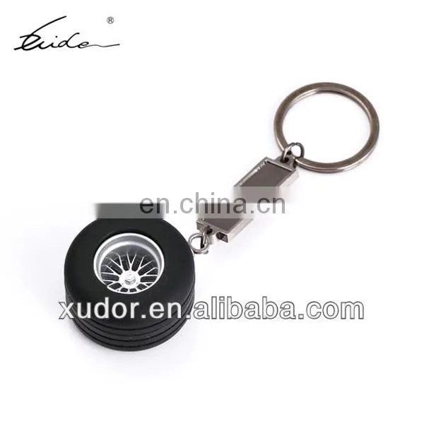 Rubber and Metal Keychain, Auto Parts Keychain, Tyre Keychain photo-2