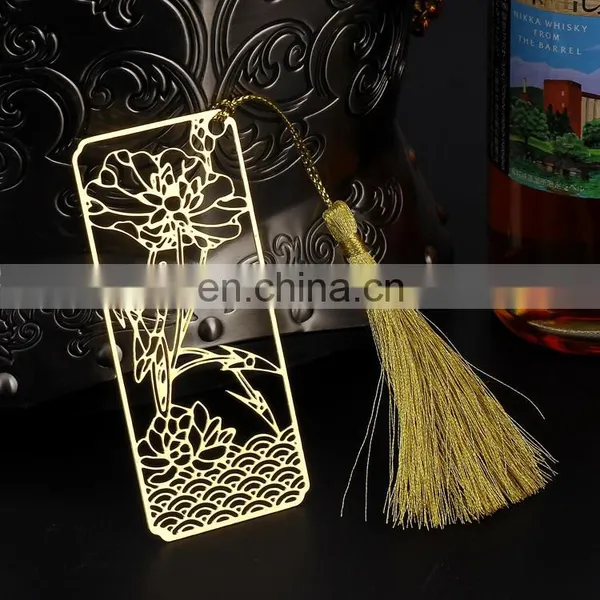 Factory Direct Sale Promotional Gifts Gift Set Metal Hollow Out Bookmark Suit Wholesale photo-4