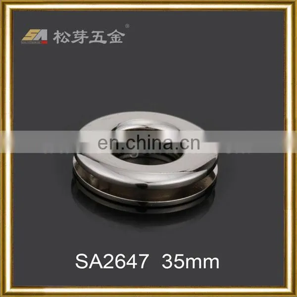 Song A Metal Custom Made Shining Silver Plated Round Eyelet 40mm Outside photo-2