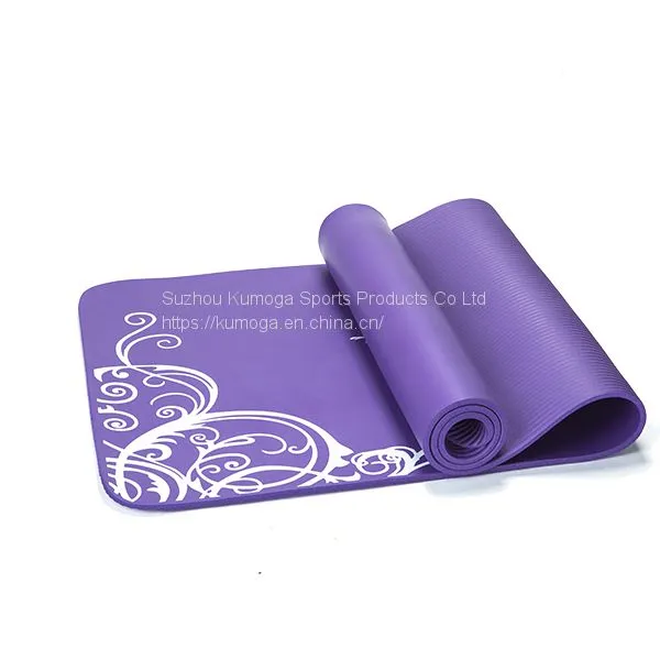 1/2 Inch Thickness High Density Eco-friendly NBR Yoga Mats-kmn01