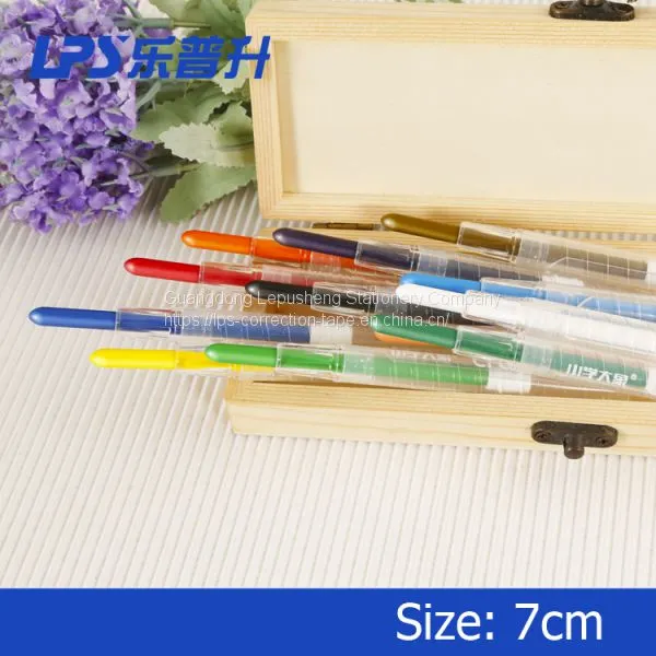 Art Painting Tools Multicolor Twist Up Oil Wax Crayon Pen Set With PP Box photo-4