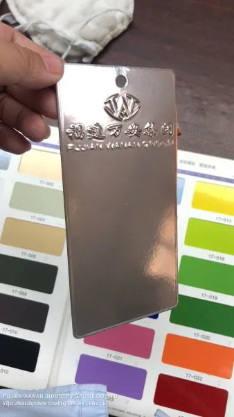 TRANSPARENT CHAMPAGNE GOLDEN POWDER COATING