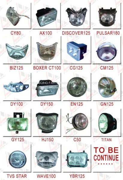Bajaj Boxer Spare Parts Motorhead Headlight Assembly Motorcycle Head Light Kit photo-4