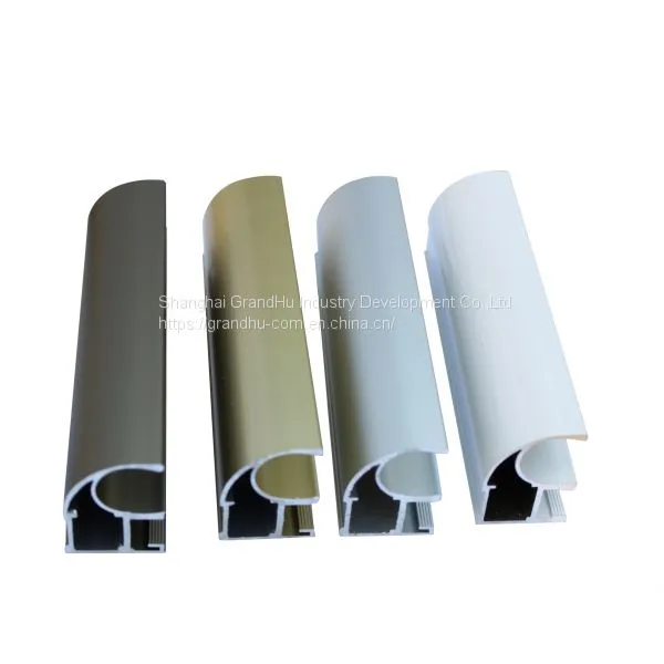 Wardrobe Sliding Door Track Profile Aluminium Stile Vertical Handle photo-4