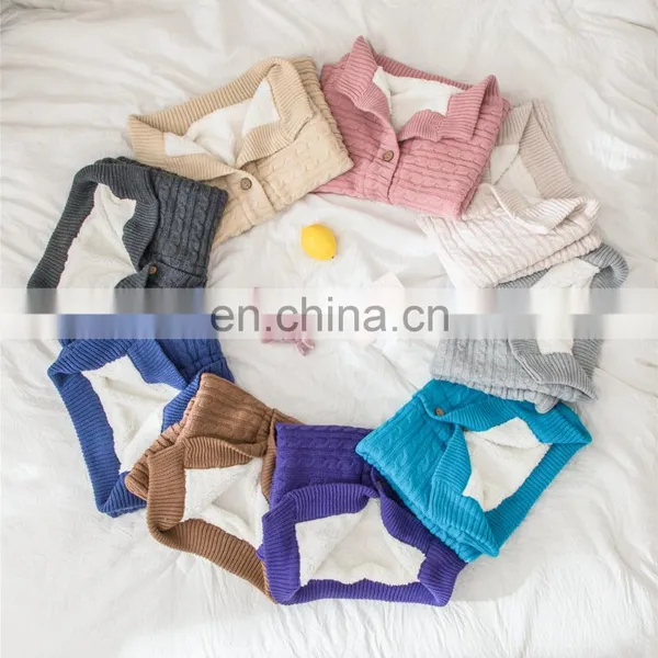 Wholesale Luxury Acrylic Knitted Kids Baby Children Super Soft Blanket Throw For Sofa Chair photo-4
