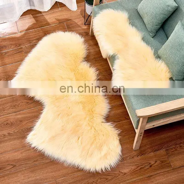 Wholesale Different Shapes Colors Fur Rugs Faux Carpet photo-7