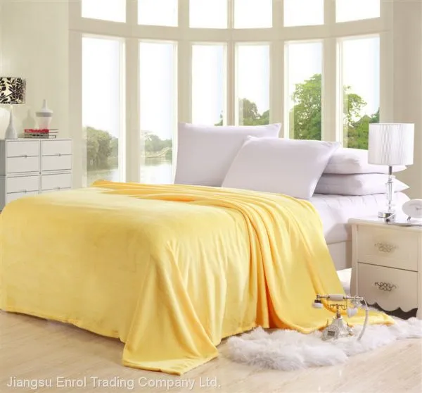 Hot Home Textile Flannel Weighted Blanket Super Warm Soft Solid Blankets photo-3