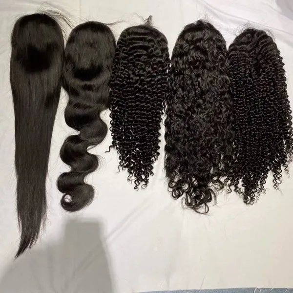 KHH Wholesale Brazilian Human Hair Lace Front Wig,10A Grade Water Wave Human Lace Wigs,Cuticle Aligned Hair With Pre Plucked photo-5