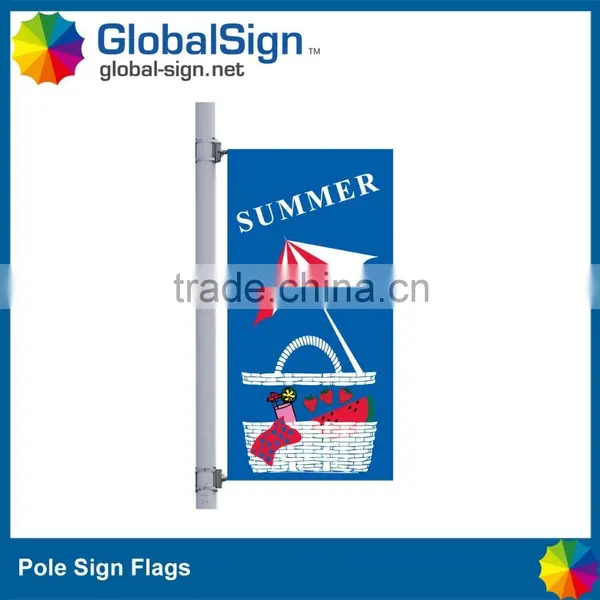 Roadside Advertising Pole Sign Hanging Banner photo-2