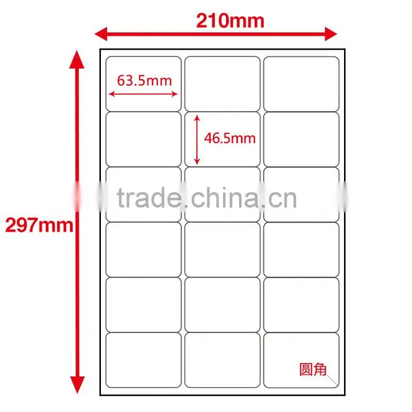 SINMARK Matte Surface 64mm*47mm Waterproof Laser Printer Sticker Paper photo-2