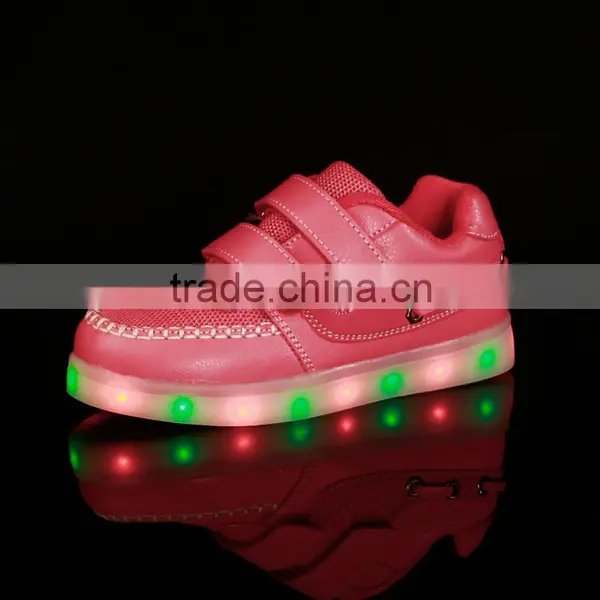 Colorful LED Flashing Light Kids Shoes, Rechargeable LED Shoes Kids photo-2