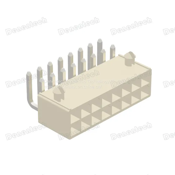 Denentech 4.20mm Pitch Dual Row Right Angle DIP Wafer Connector photo-2