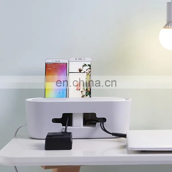 Heat Dissipation Plastic Cable Tray Electric Wire Storage Table Use Cable Organizer ABS Plastic Socket Organizer With Lid photo-5
