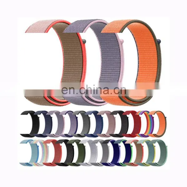 108 Colors Woven Lightweight Breathable Wristband Strap Sport Loop For Ap-ple Watch Series 7/6/5/4/3/2/1 Nylon Band 38 40 42 44