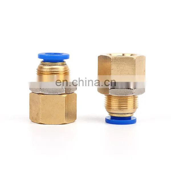 SNS SPMF Series Pneumatic Straight Female Thread Bulkhead Quick Connect Pipe Fittings Tube Joints photo-5