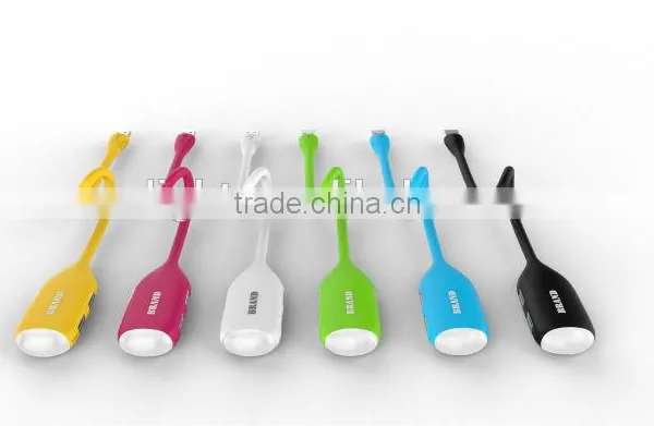 LED USB Light 3V White Bendable With USB-HUB Easy Carrying photo-3